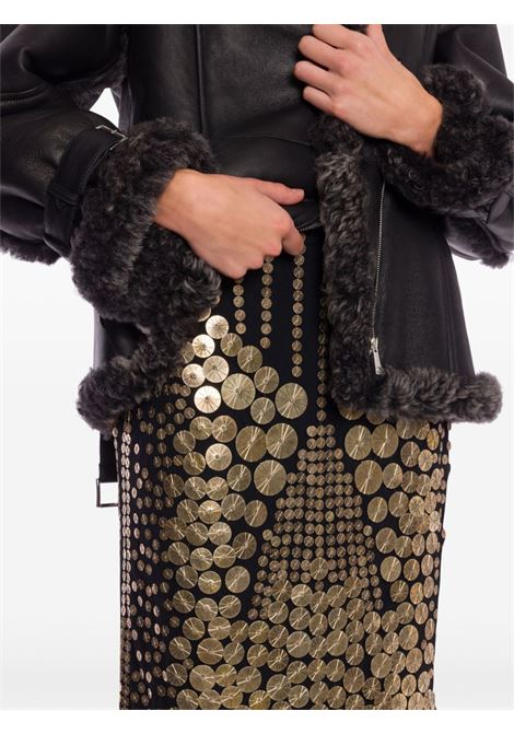 Black and gold-tone sequin-embellished midi skirt Alberta Ferretti - women ALBERTA FERRETTI | 011051400555